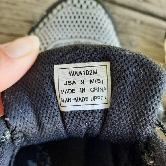 Propet One Walking Active  Black/Silver Therapeutic Comfort Shoes WAA103M Size 9 - Picture 11 of 15